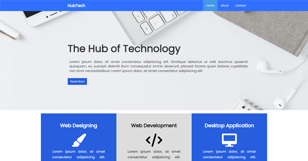 Simple Website Using HTML And CSS With Source Code